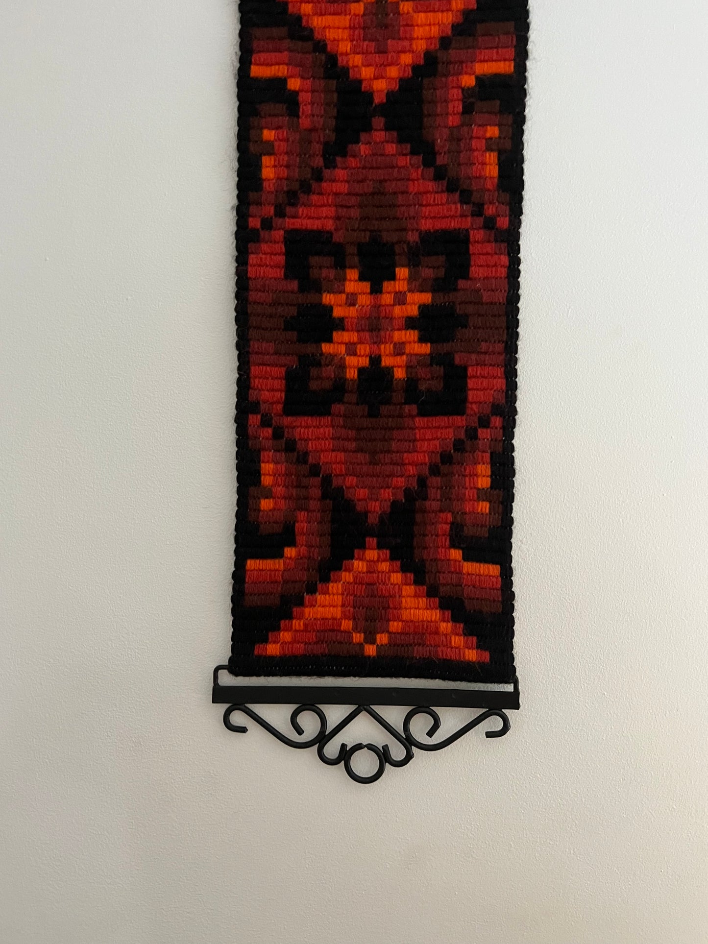 Swedish 70s Vintage Wall Tapestry Handmade - Wall Art