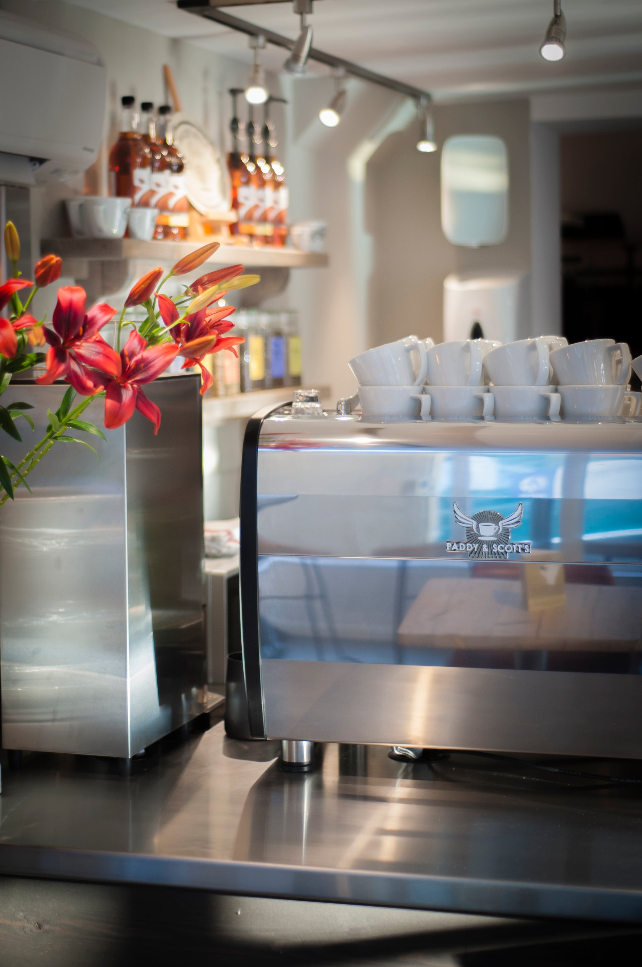 Customer space, coffee shop, retail interior design