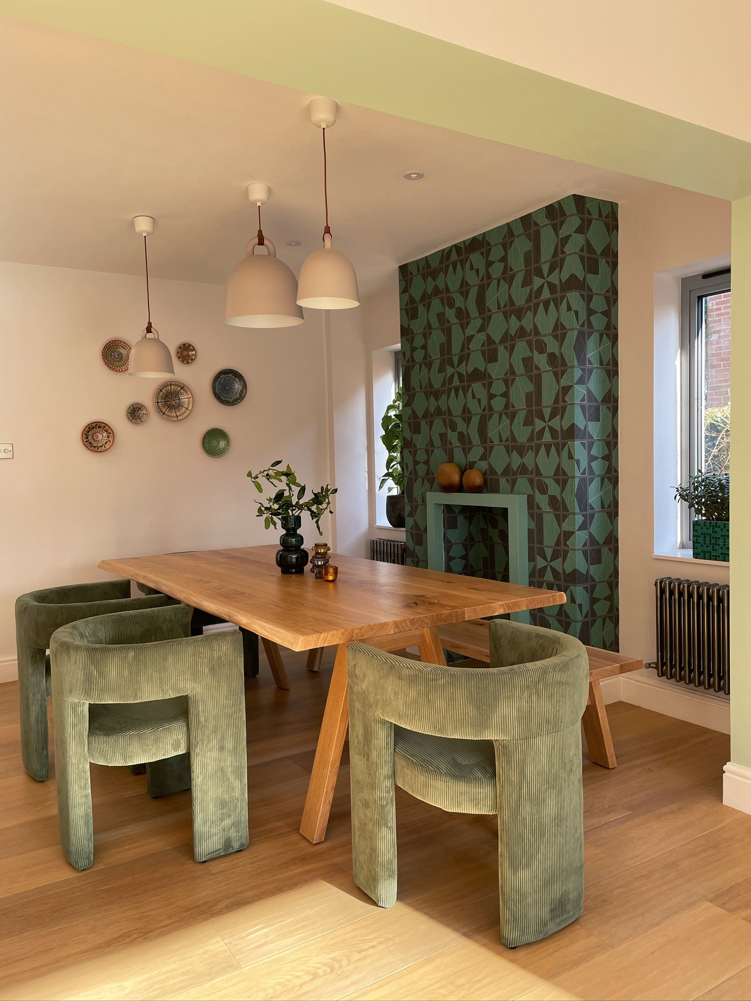 Interior design, coordinated dining room scheme, Jen alton design