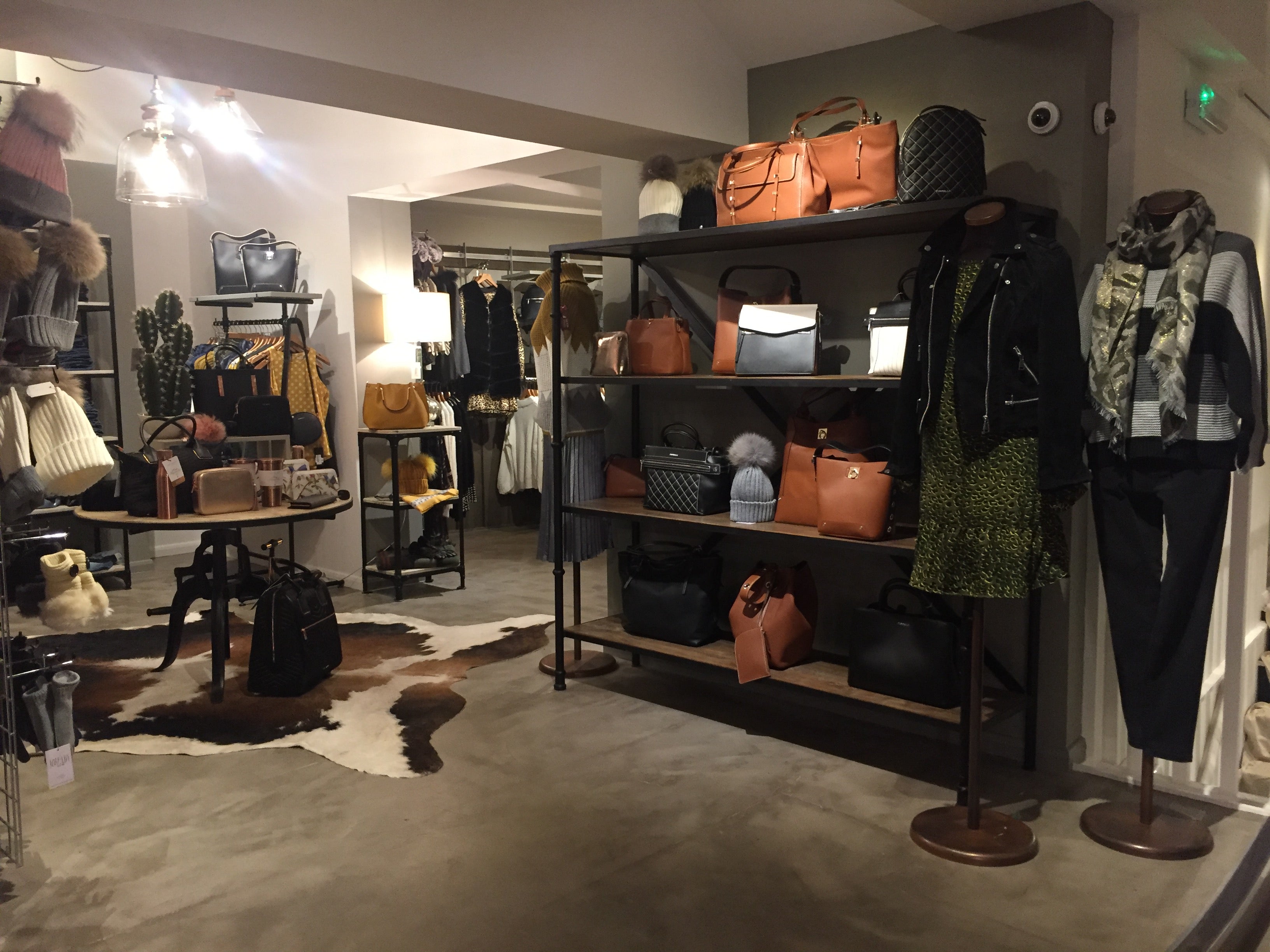 Javelin, sudbury, womenswear fashion, customer space, retail interior design, industrial look