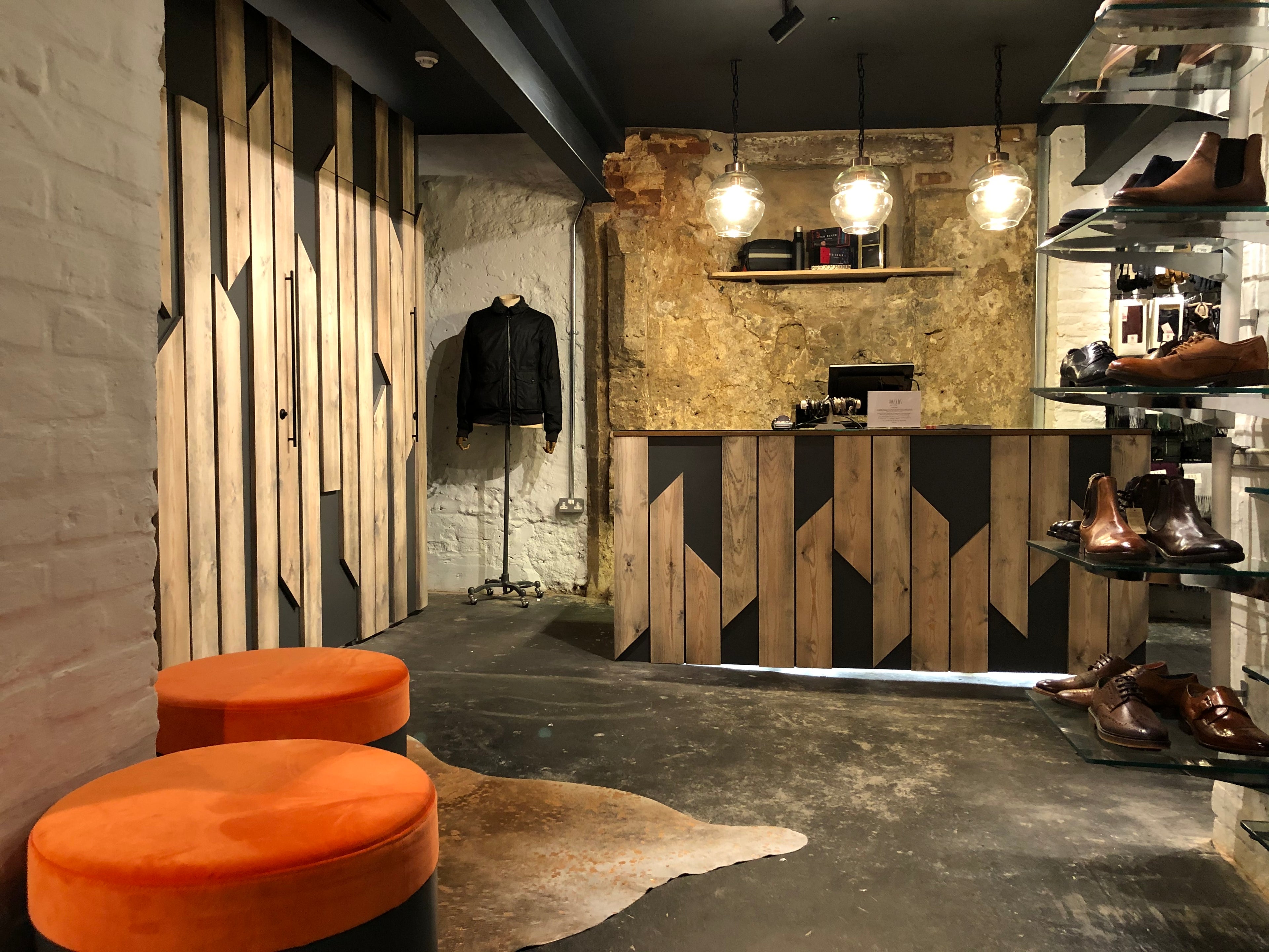 Javelin basement, shop design, bespoke shop-fit, store interior design, Stéphane Hanri design