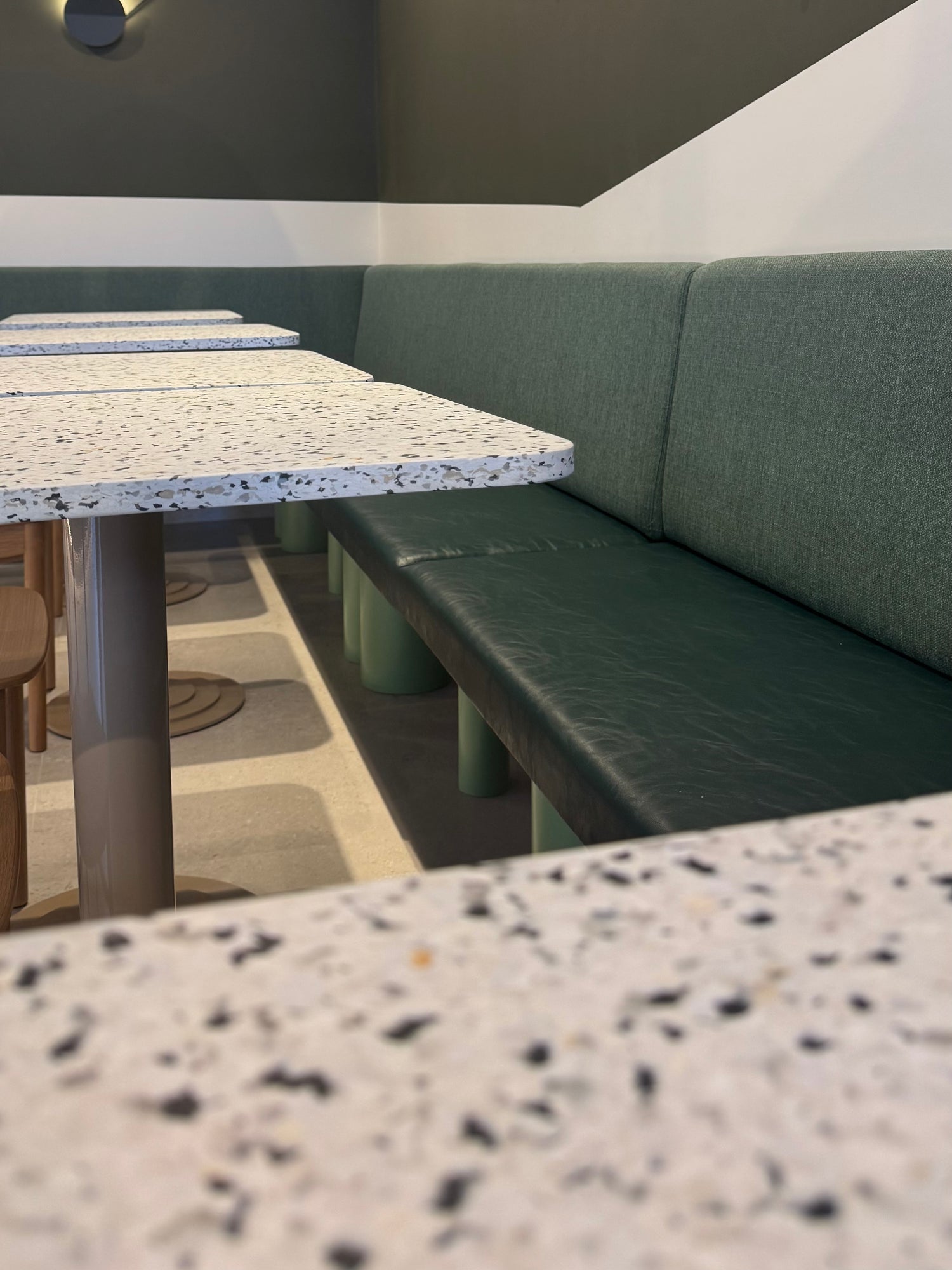 Juice Bros Haverhill, banquette seating