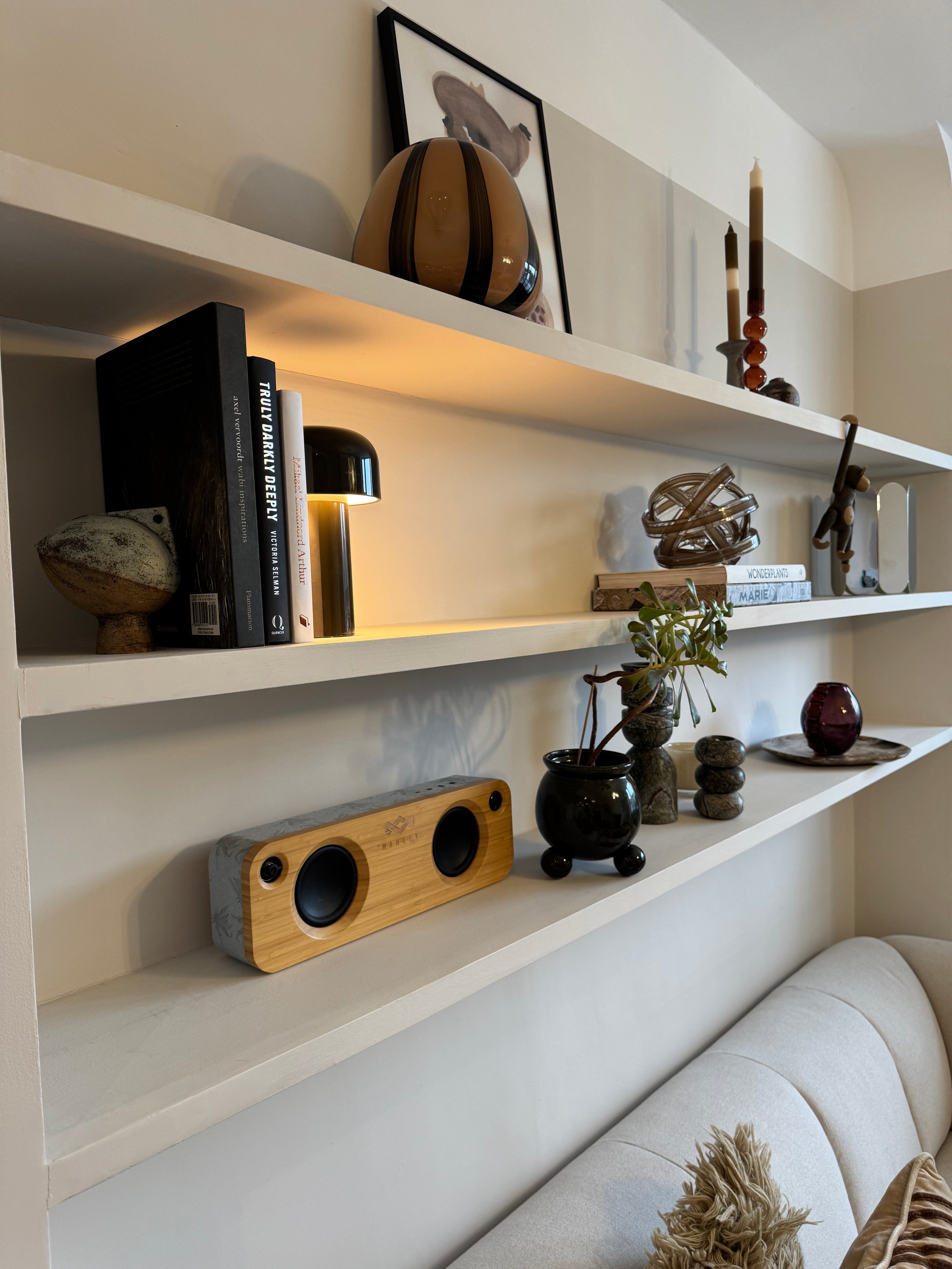 Living room design by house of bo, curated ornaments