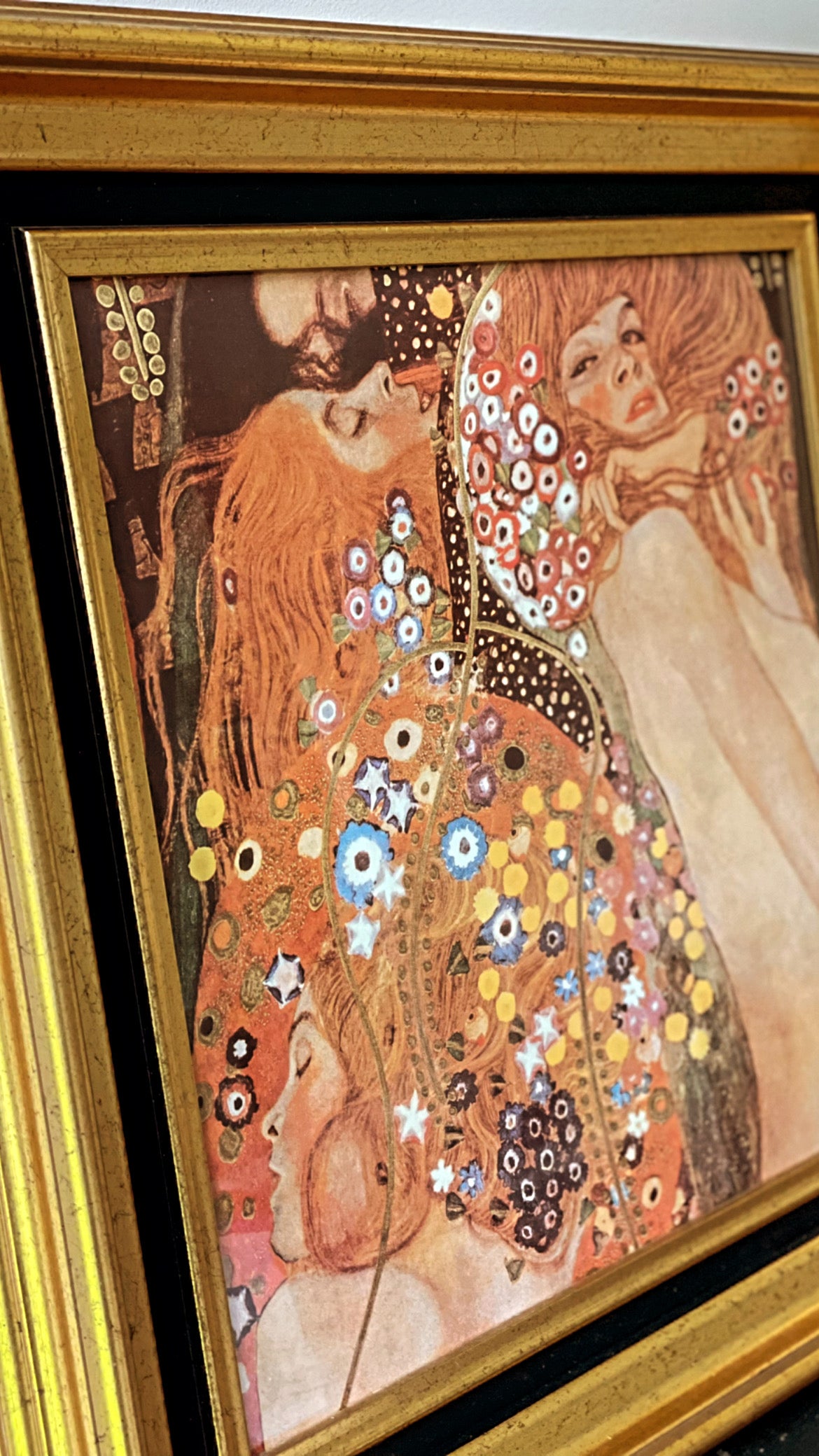 Artwork, Framed print by Gustav Klimt-‘Water serpents’
