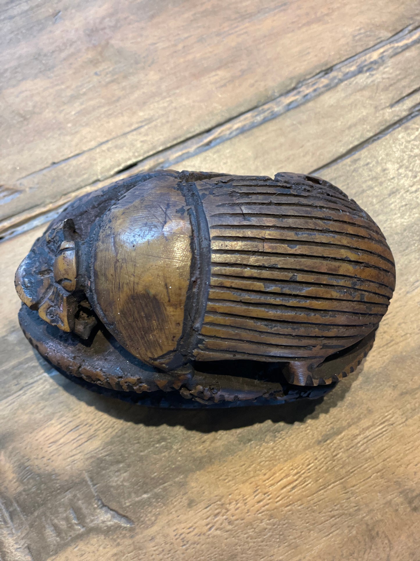Vintage Egyptian Paperweight Bug