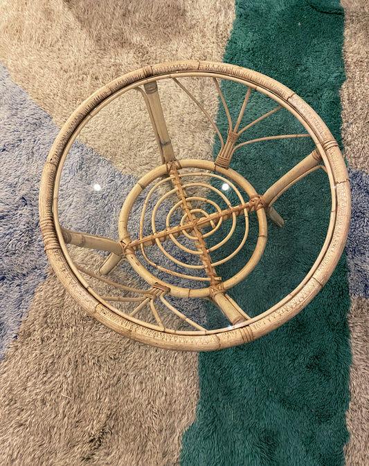 Vintage Bamboo Coffee Table