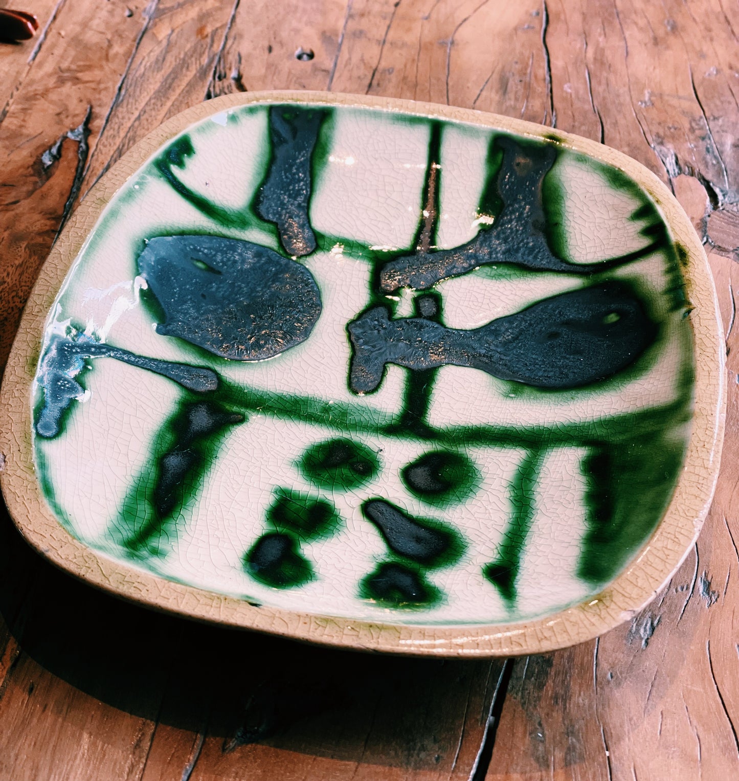 Antique Pottery Dish
