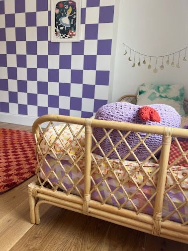 Interior design, kids bedroom custom mural