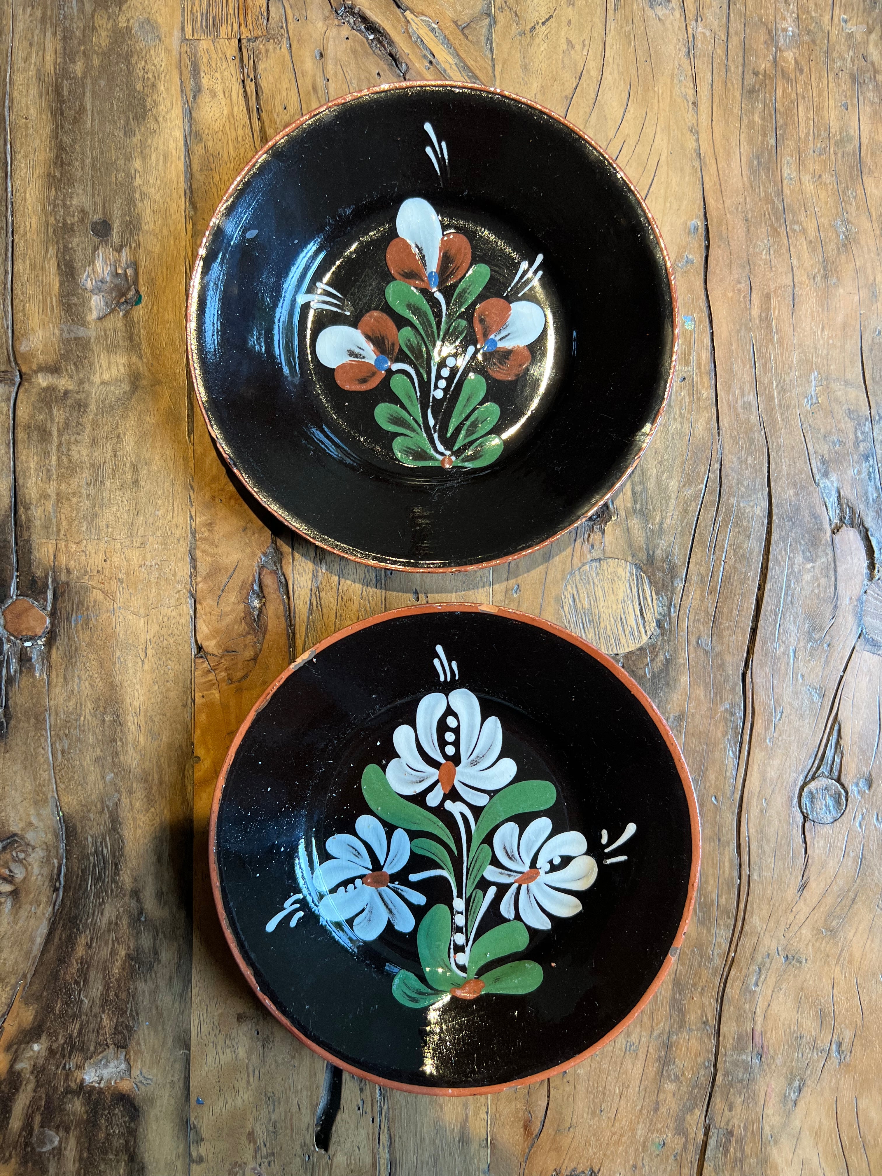 Swedish Vintage Decorative Hand-painted Wall Plates