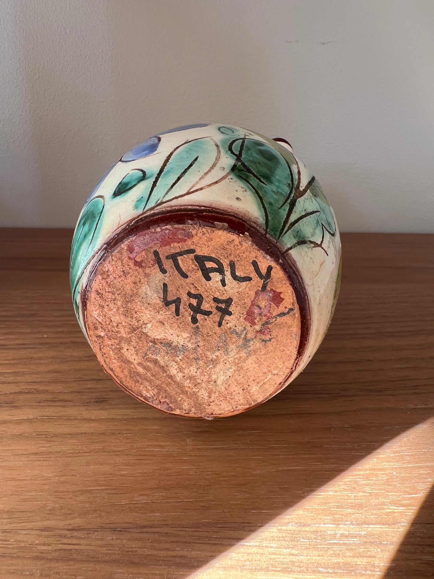 Hand-painted Vintage Pottery Vase/Jug