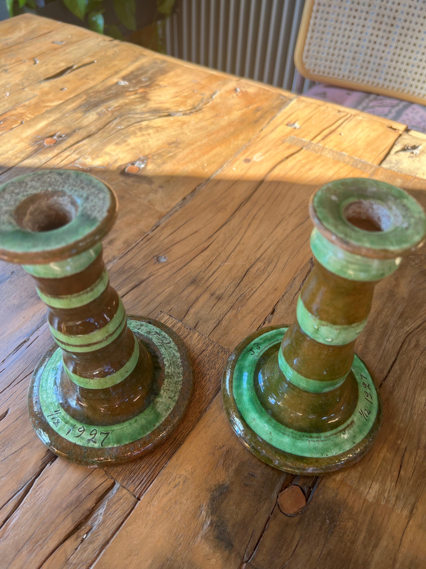 Swedish Vintage Candle holders from signed 1927