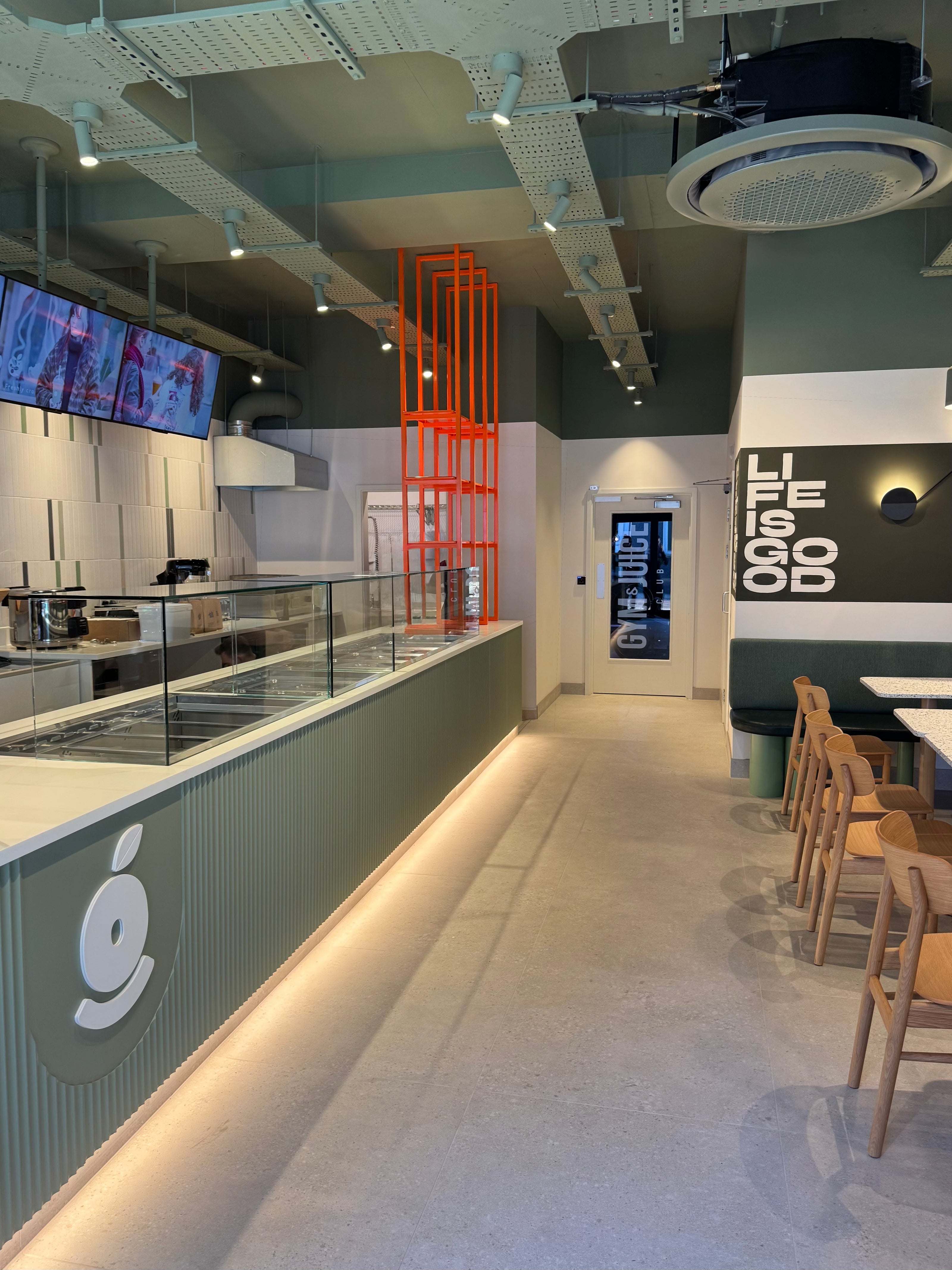 Juice Bros Haverhill, counter space