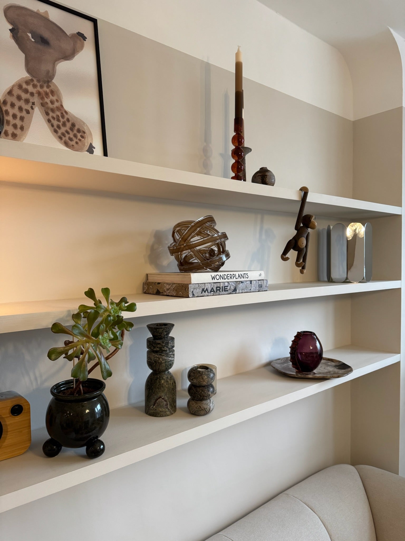 Living room design by house of bo, shelf design