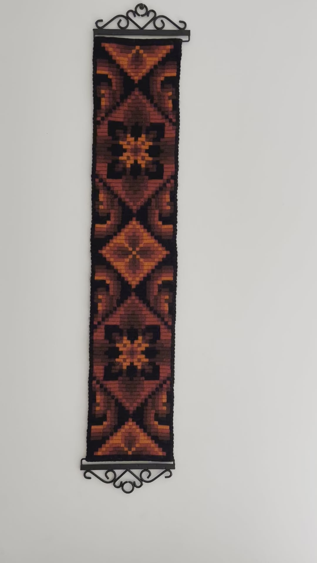 Swedish 70s Vintage Wall Tapestry Handmade - Wall Art