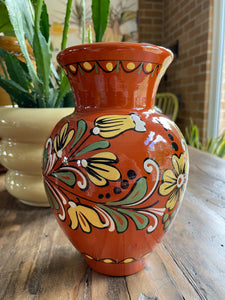 Vintage Swedish Unique Hand-painted Vase