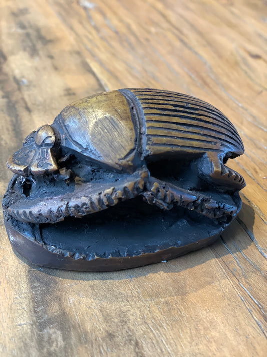 Vintage Egyptian Paperweight Bug