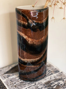 1970s Murano Tall Glass Vase