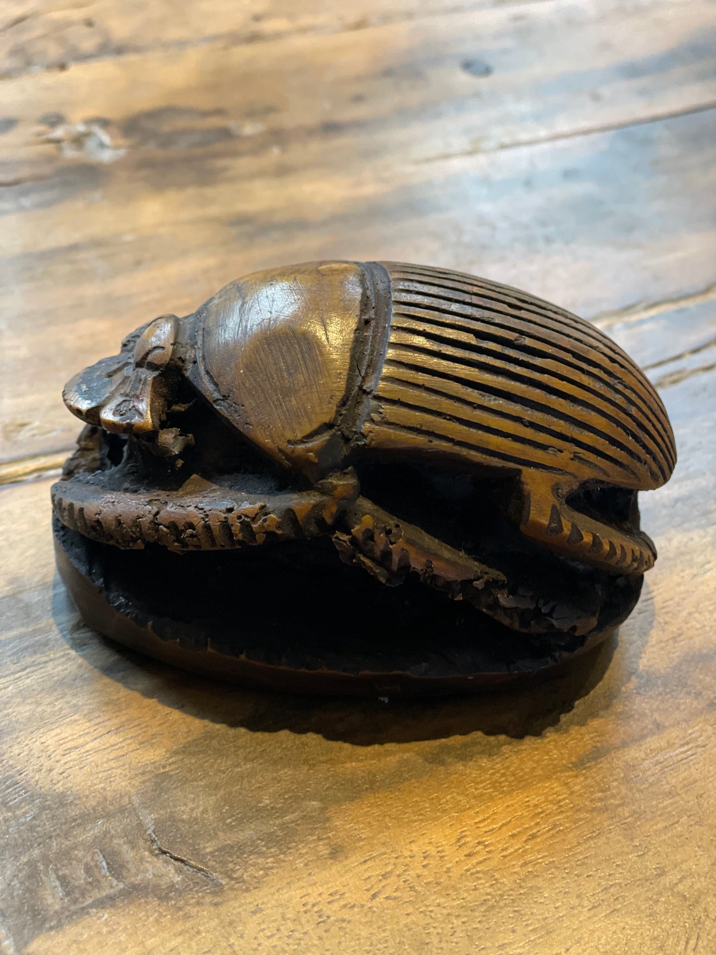 Vintage Egyptian Paperweight Bug