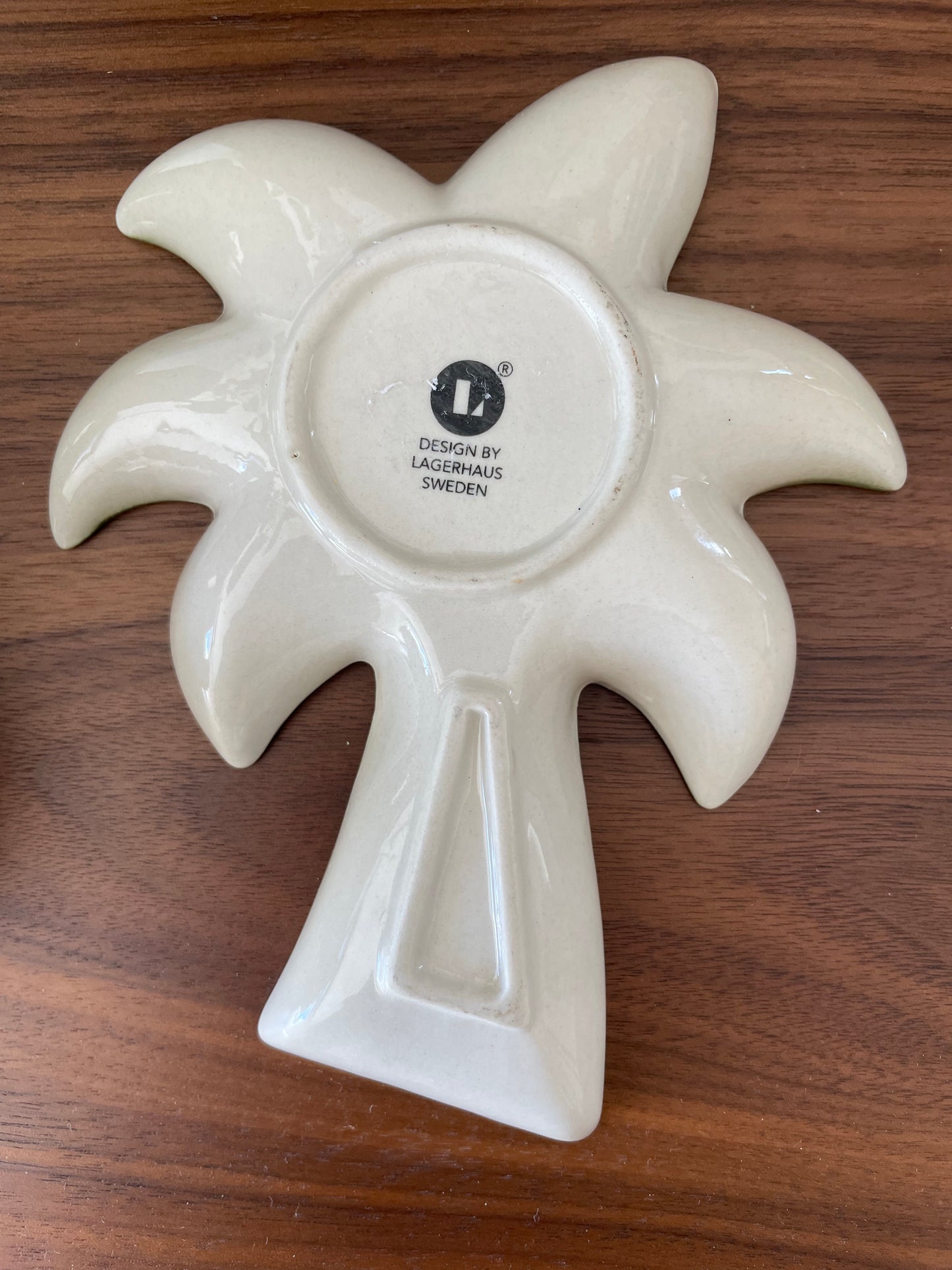 90s Swedish Palm-tree Trinket tray