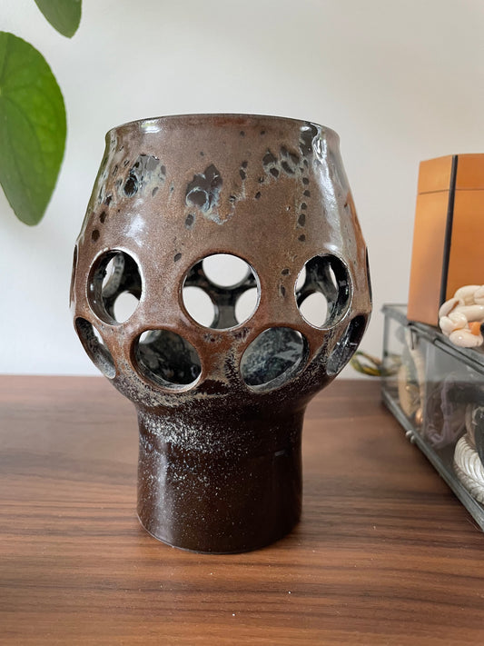 Vintage Scandi Ceramic Candle Holder