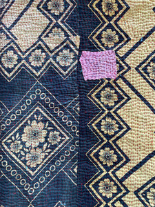 Vintage Indian Kantha Throw