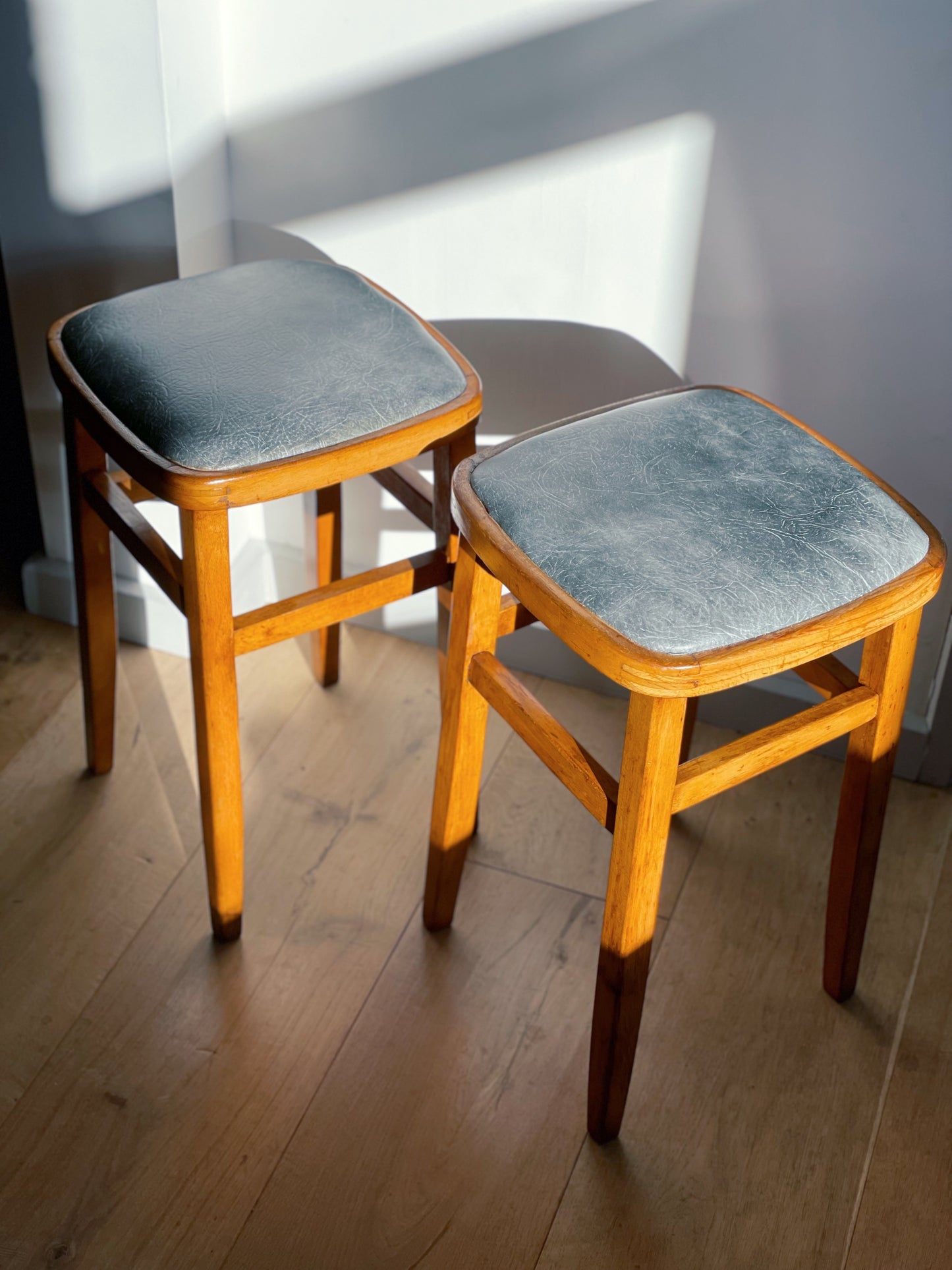 Antique Stools, pair