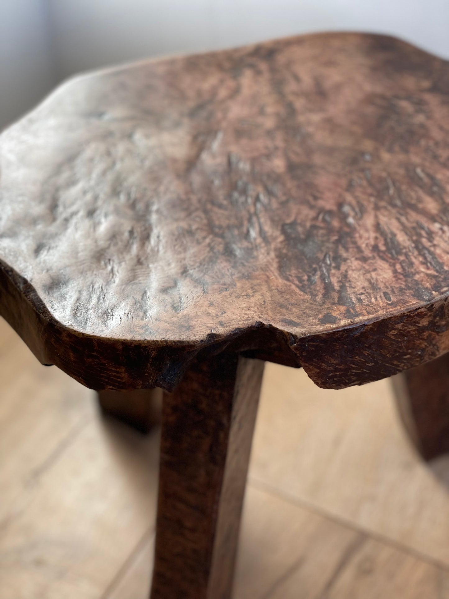 Antique Tree trunk Stool