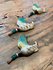 Vintage Flying Ducks, Set of 3