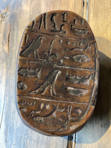 Vintage Egyptian Paperweight Bug