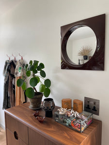 French Space Age Plastic Wall Mirror 60s-70s