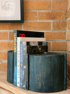 Vintage Wood Book Ends