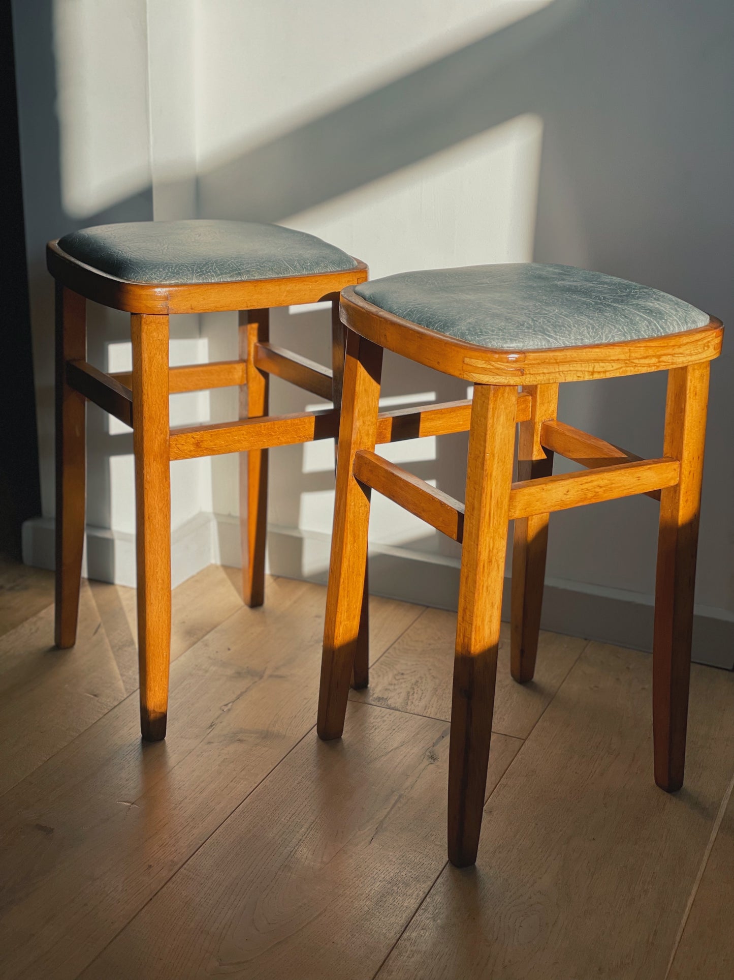 Antique Stools, pair