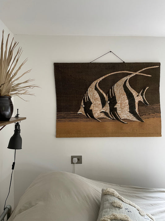 Don Freedman Fish Tapestry 70s