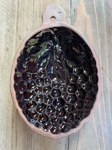Swedish Vintage Ceramic Wall Decor, Grapes